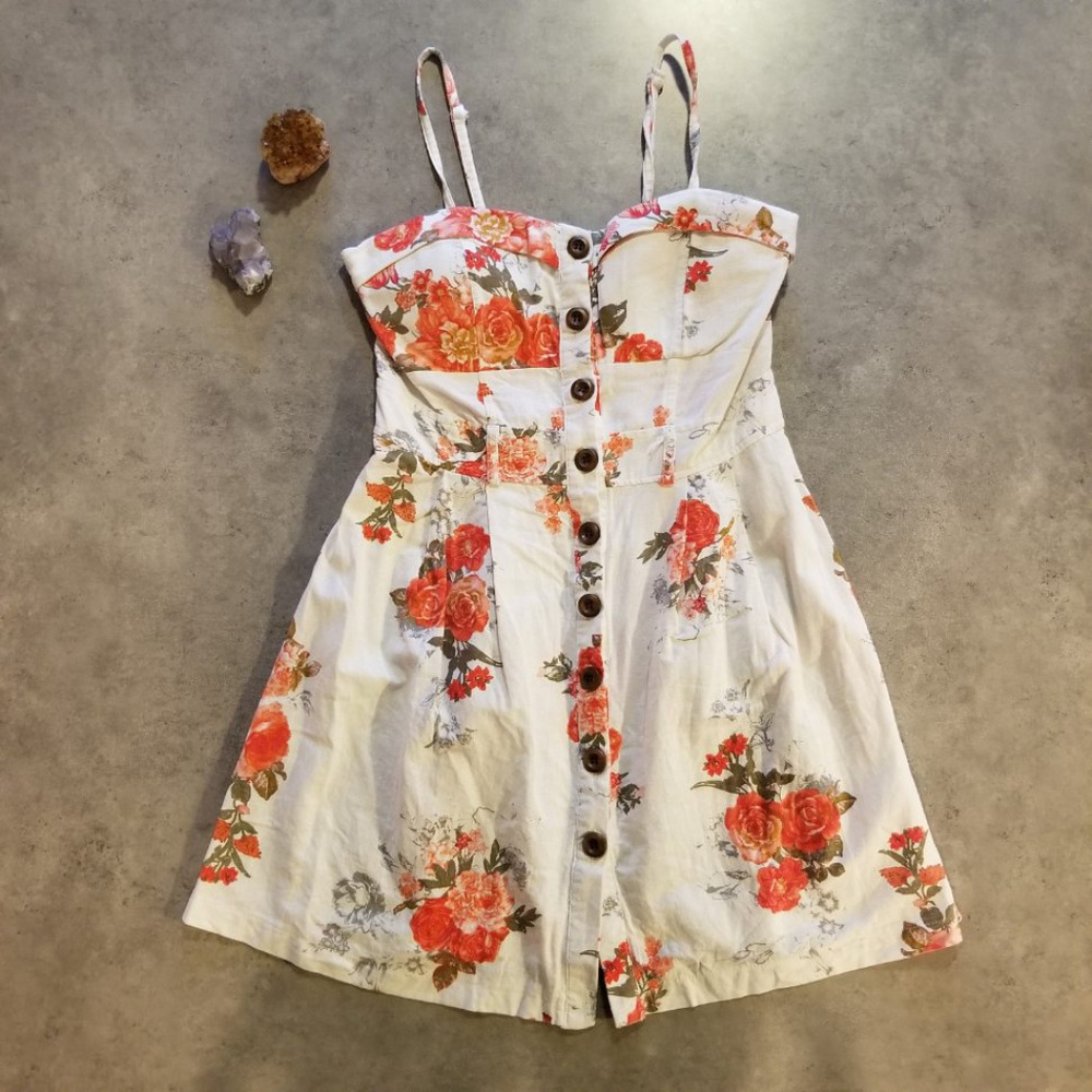 100% Cotton NWOT Sundress by Mind Code, Sz Large